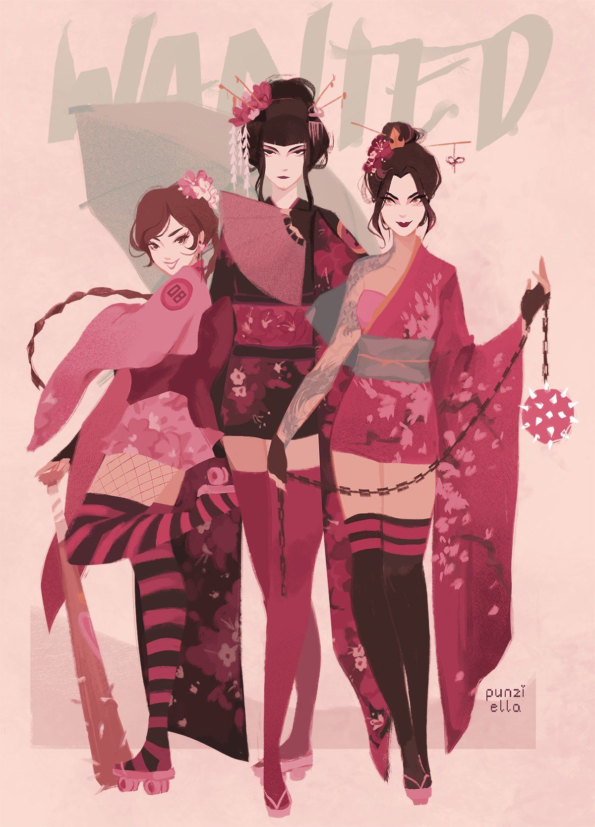 Azula, Ty Lee and Mai by Punziella | Scrolller